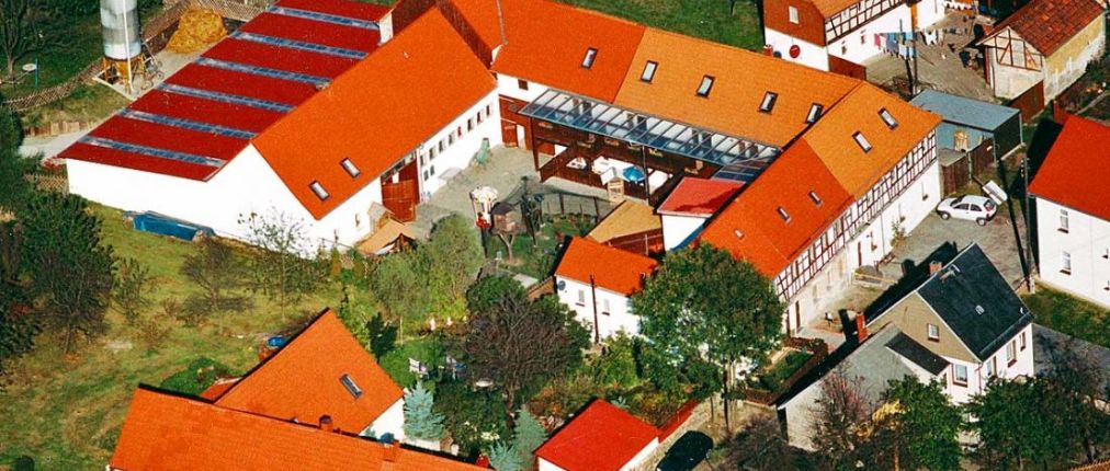 Luftbild vom Reiterhof Storchennest